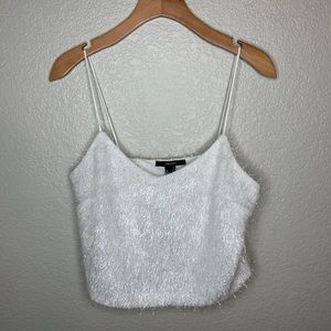 Spaghetti strap white tank top